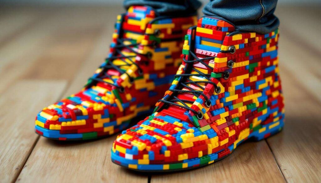Altro che sneakers o mocassini: le scarpe di cui tutti parlano sono un paio di mattoncini Lego